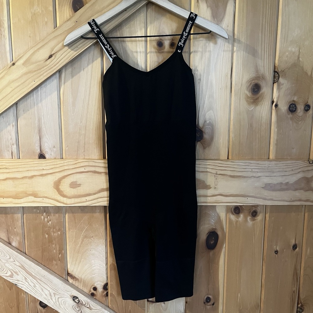 Juicy‎ Couture Intimates Shapewear Bodysuit Adjustable Logo Straps Black Size S